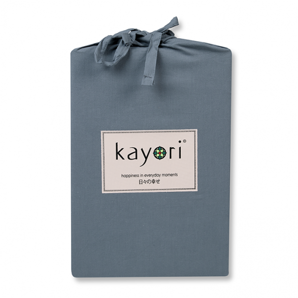 Kayori Kai Spannbetttuch Tencel - Denim