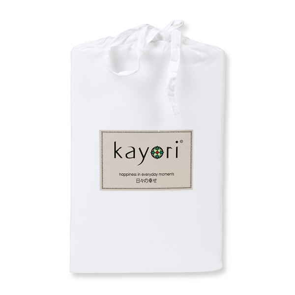 Kayori Kai Spannbetttuch Tencel - Weiß