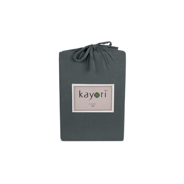 Kayori Kyoto - Spannl. Topper - Jersey - 180/200-220-Anthra.